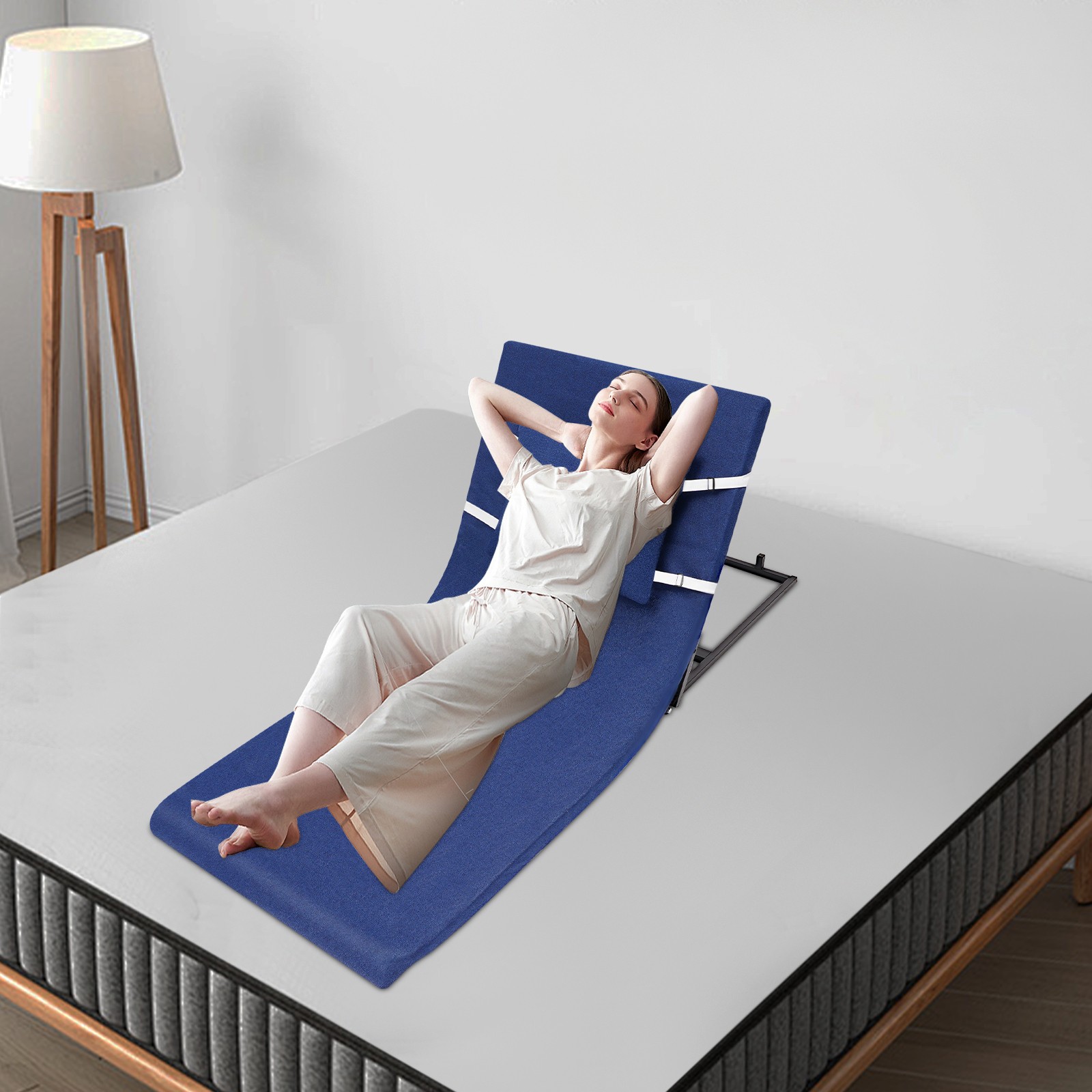 Electric Lifting Bed Backrest 2-80° Adjustable Back Rest Support For Elderly