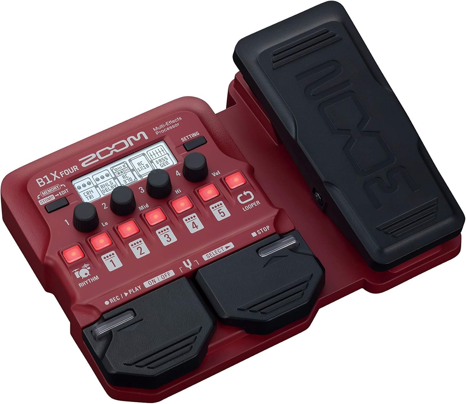 Bass Multi-FX Processor w Expression Pedal, w 70+ Built-In FX, Amp Models, Loop