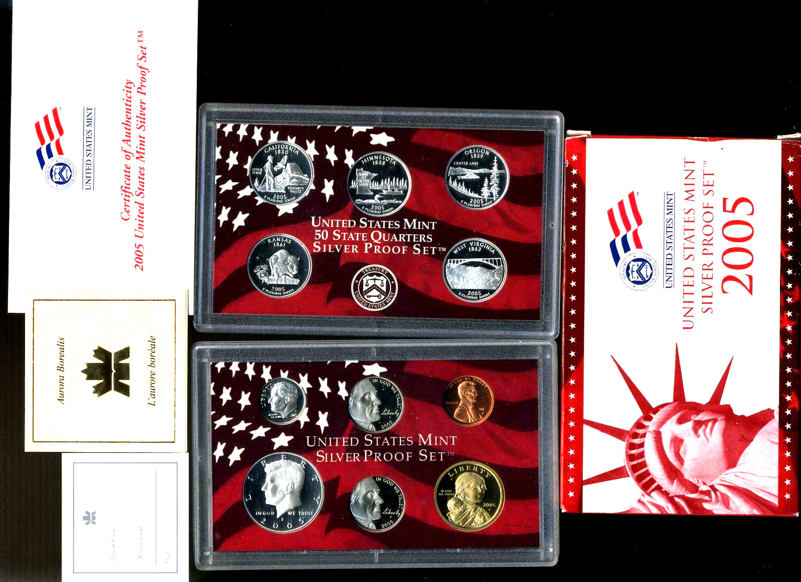 SILVER 2005 S PF Proof Set U.S. Original Government Packaging OGP COIN SET#7816