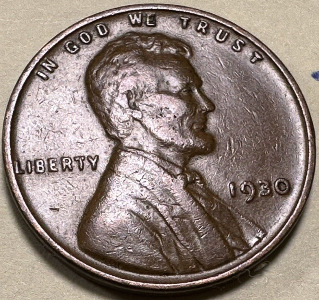 1930 1C BN Lincoln Cent WHEAT PENNY 2032N