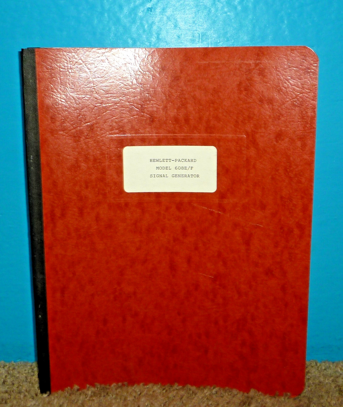 HP Hewlett Packard 608E/F Signal Generator Operating Service Manual 1970