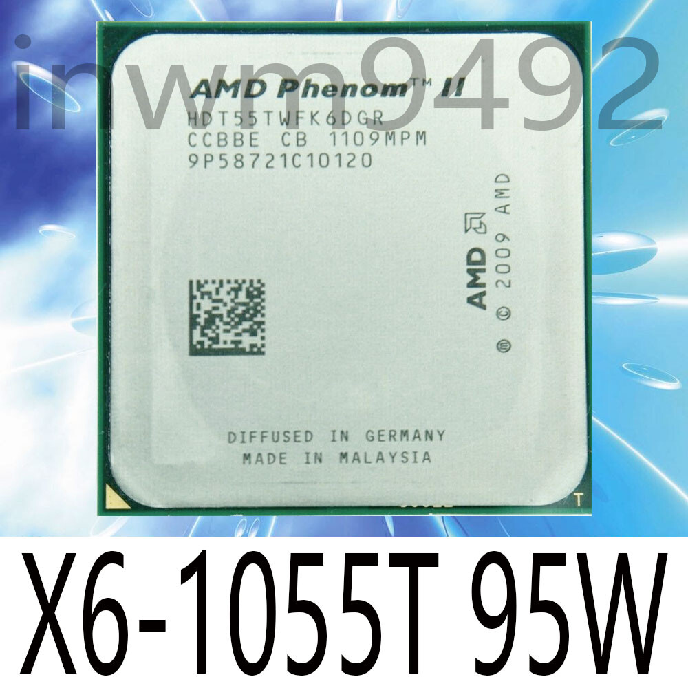 AMD Phenom II x6-1055t 95w 2.8ghz 6 core am3 socket HDT 55 TWFK CPU processor