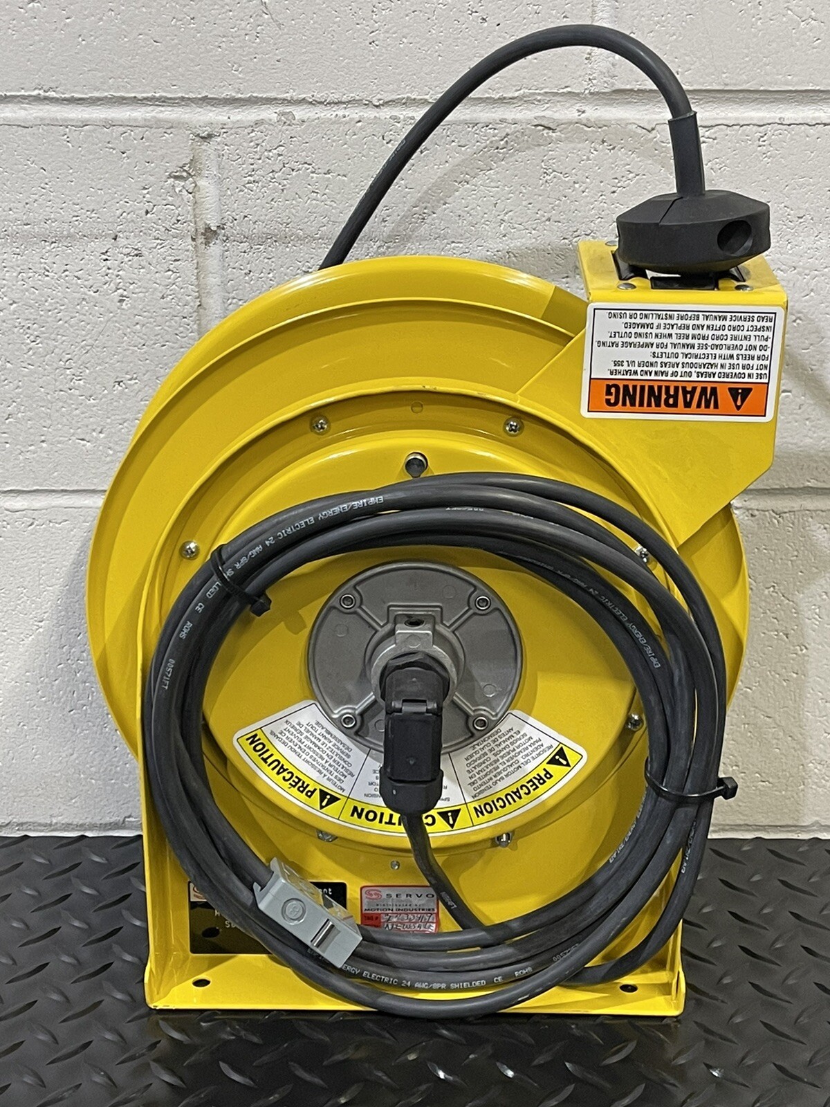 SERVO MOTORS+DRIVES TPF-611645V RETRACTABLE ROBOT TEACH PENDANT CABLE REEL 40ft