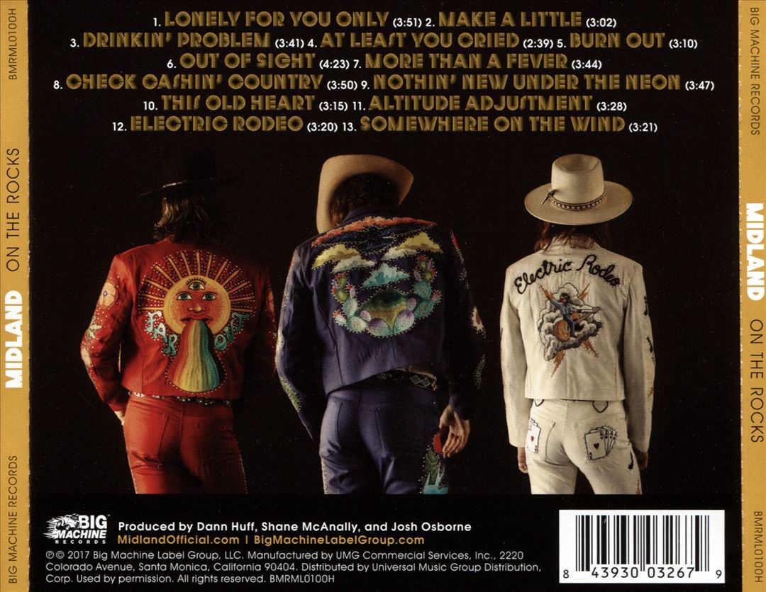 MIDLAND ON THE ROCKS NEW CD