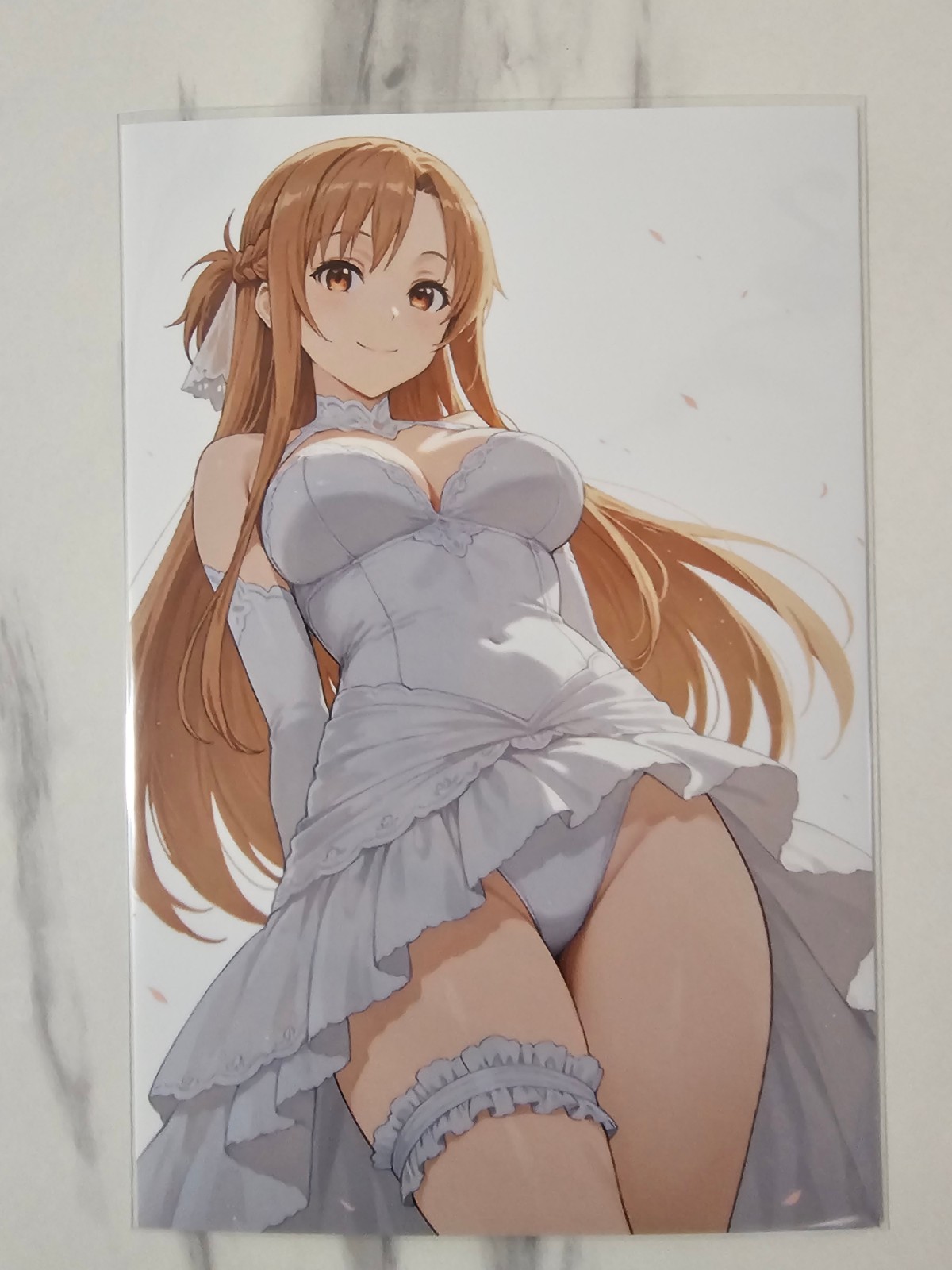 Anime Waifu Glossy Photo Art Print [6x4] - Asuna Yuuki