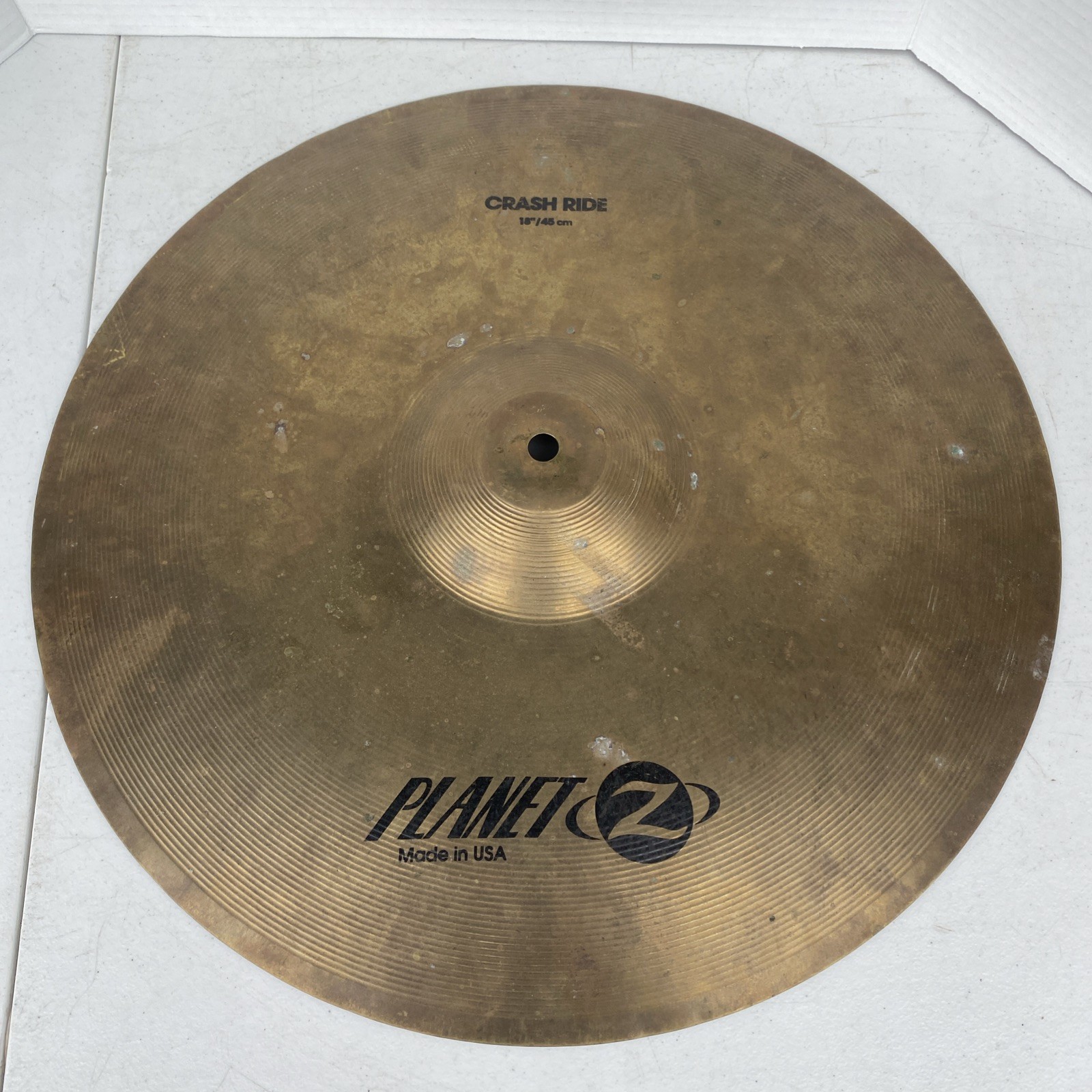 CONCERT USED Zildjian Planet Z Crash Ride Cymbal 18" RAINBOW KITTEN SURPRISE RKS