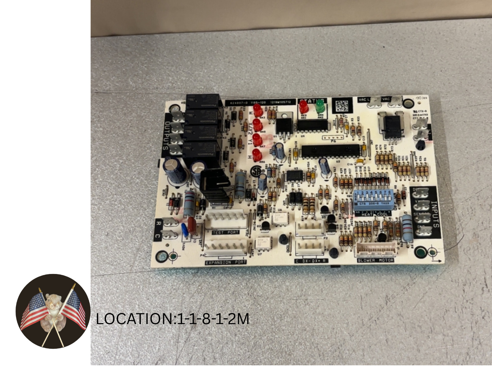 FRIGIDAIRE FURNACE 624807-B  CONTROL BOARD *NOT USED* FG7TC060D-VB1