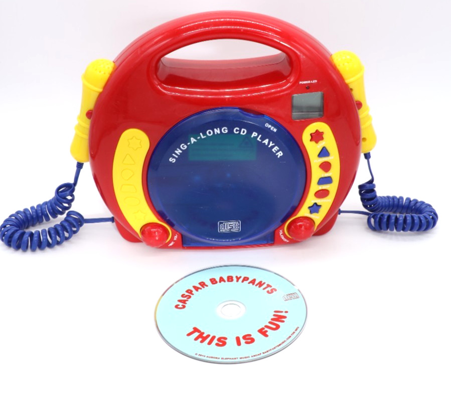 Chad Valley Sing A Long CD Player w/ Caspar Babypants CD