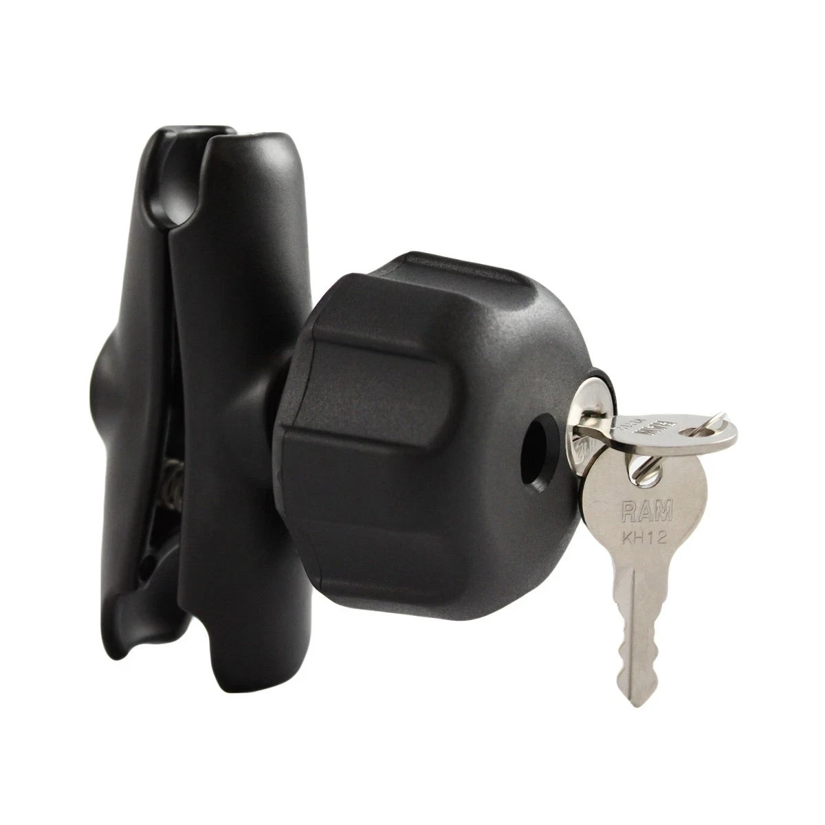 RAM-B-201LU RAM Double Socket Arm with Key Lock Knob