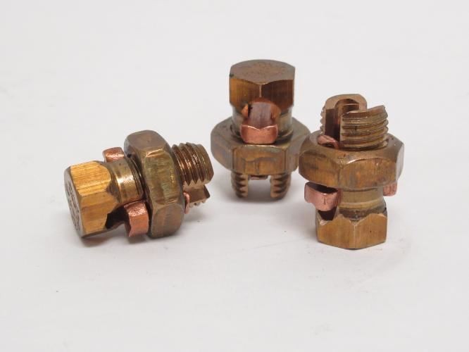 192422 New-No Box; MFG- 6H Lot-3 Split-Bolt Connectors; 8 sol To 6 sol