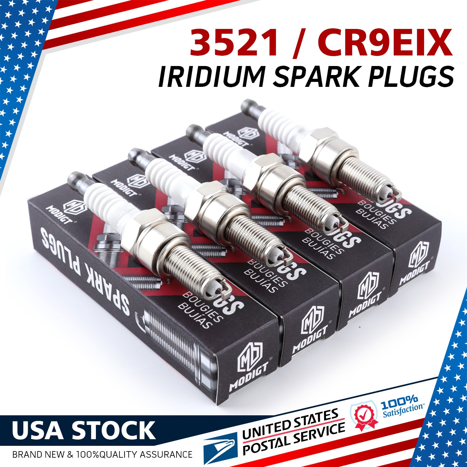 4x Fit NGK CR9EIX Iridium IX Spark Plugs For Harley 17-21 M8 Engines OEM Genuine