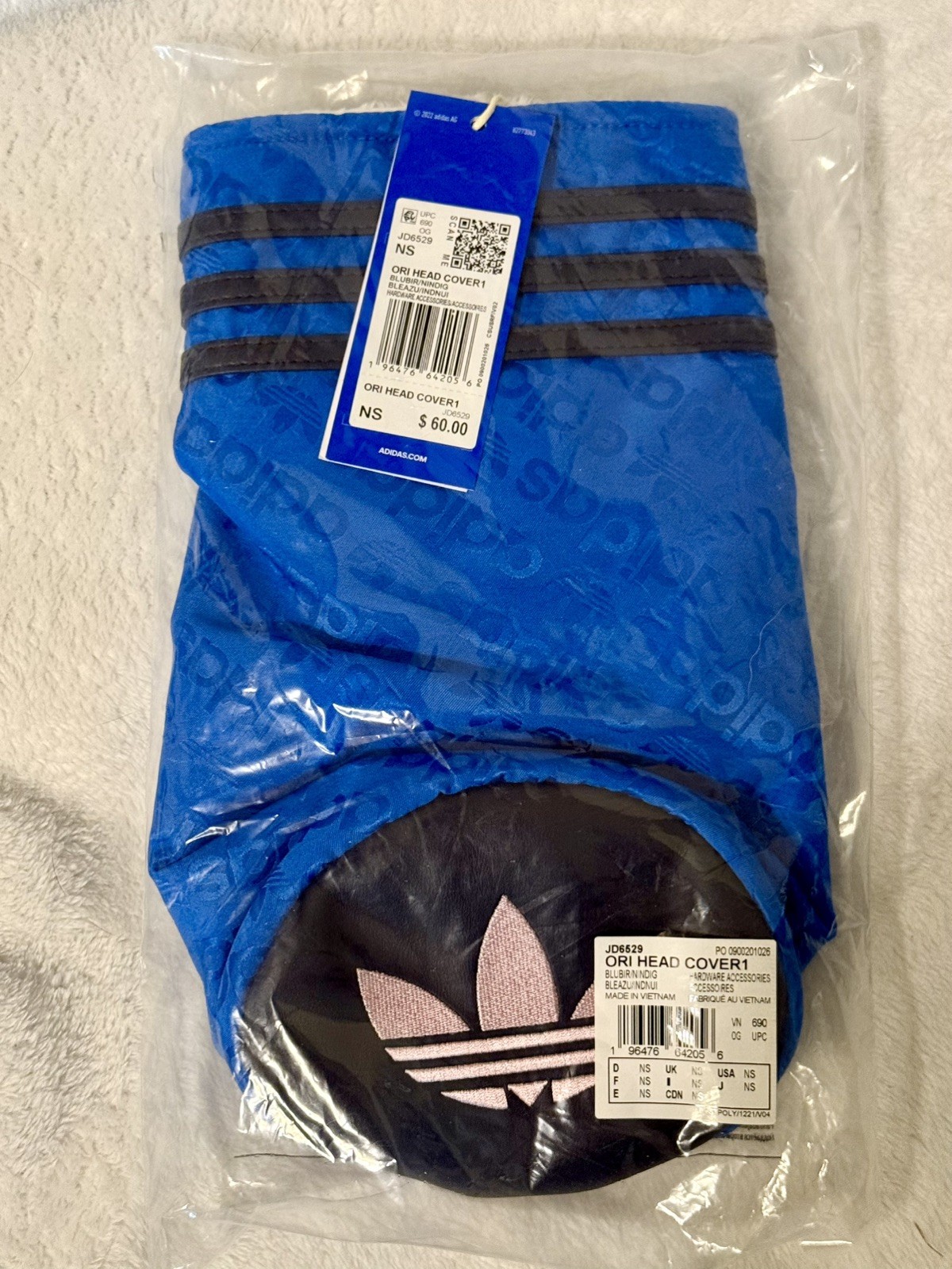 Adidas Originals Fairway Headcover Bluebird / Night JD6529 Golf Club Cover New