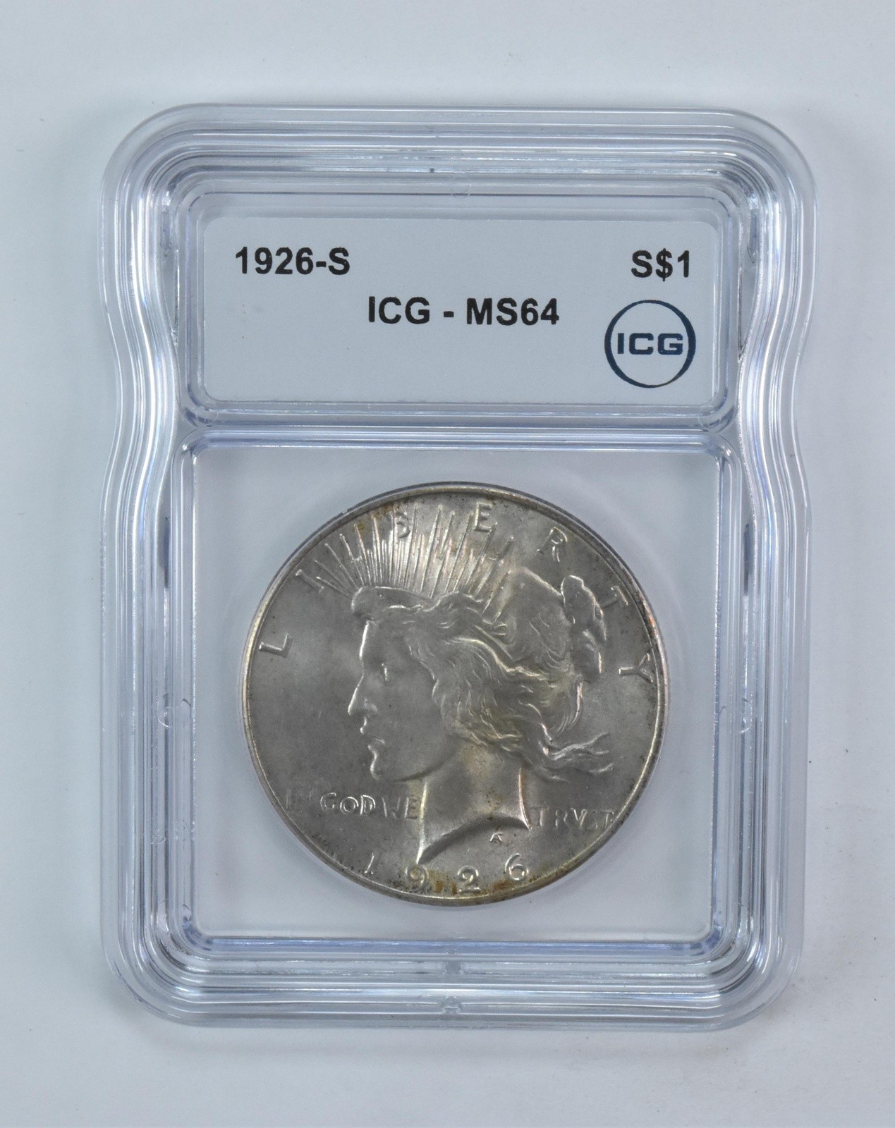 1926-S Peace Silver Dollar MS64 ICG