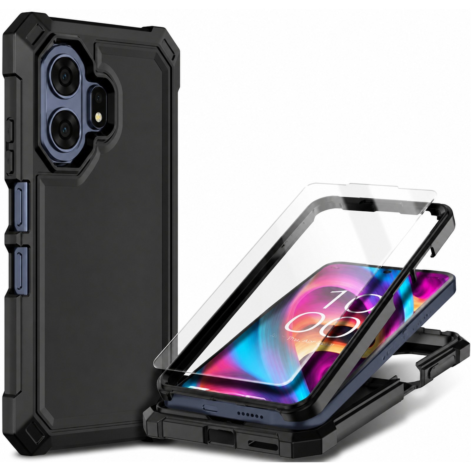 For TCL NXTPAPER 70 Pro Case Full Body Shockproof Phone Cover + Screen Protector