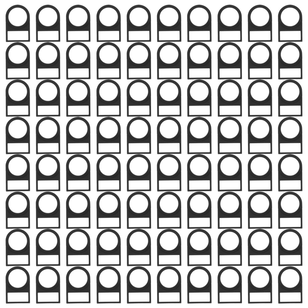 100 Pcs Electrical Logo Accessories Plastic Push Button Sign Lighted Board