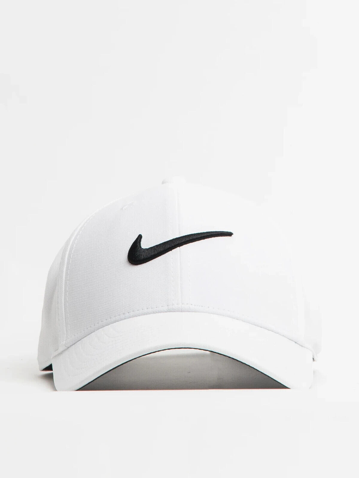 Nike Club Structured Swoosh Hat Size S/M White Black Cap FB5625 100