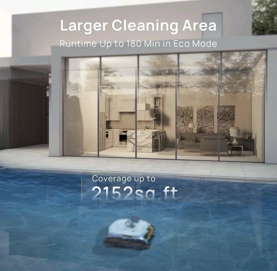Robotic Pool Cleaner🔥Automatic Pool Vac Cleaner🌴Cordless Pool Vacuum Ai VISION