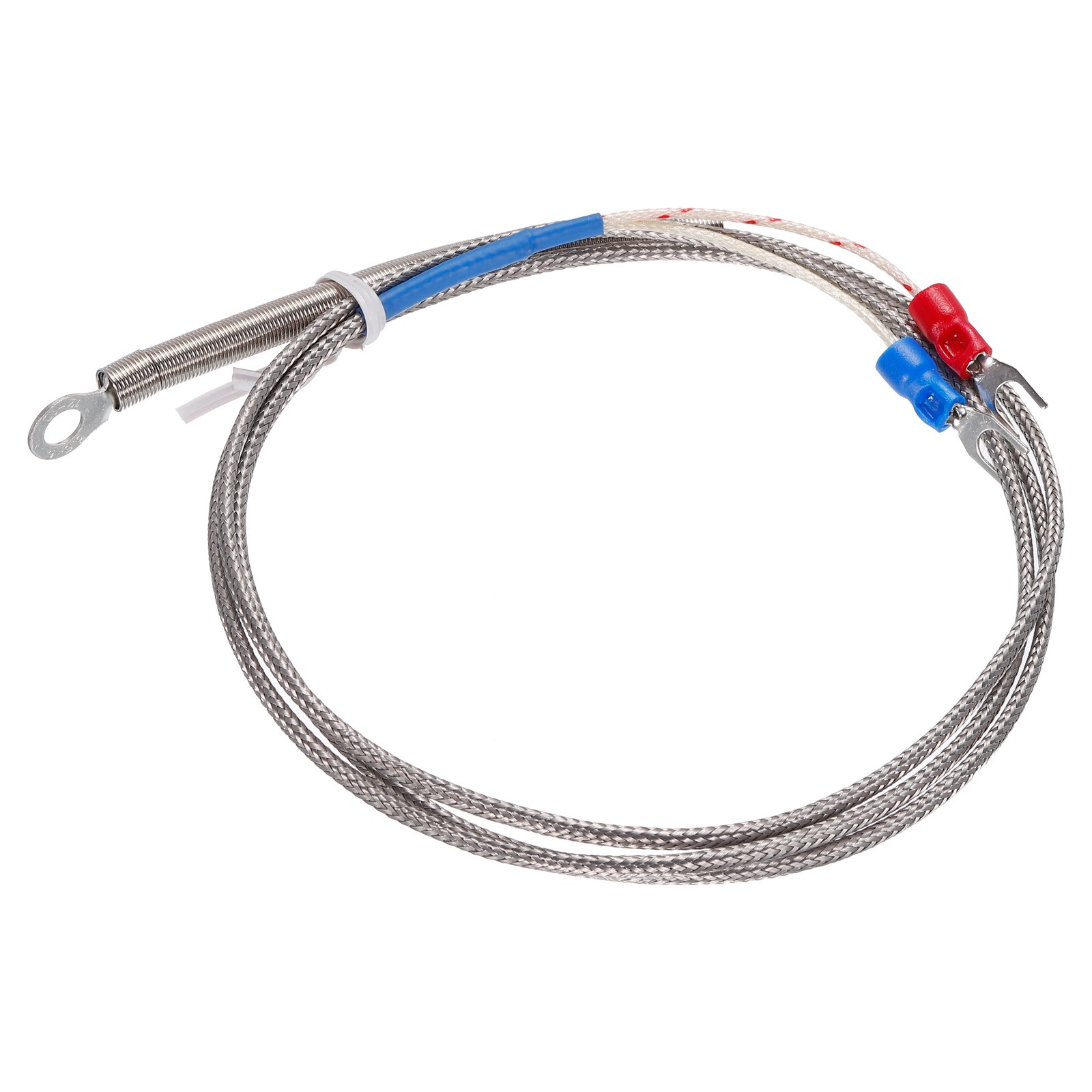 K Type Thermocouple Temperature Sensor 5mm Ring 3.3ft Wire 0 to 600°C