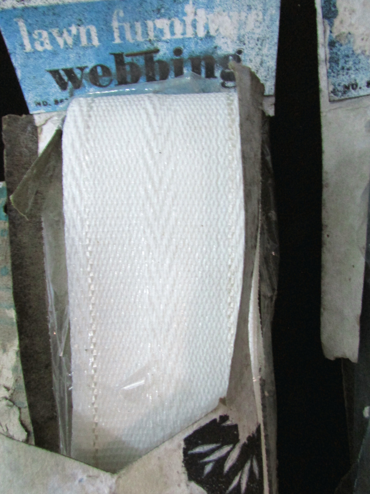 Lawn Furniture WEBBING & CLIPS Weatherproof Polypropylene Rewebbing White Teal