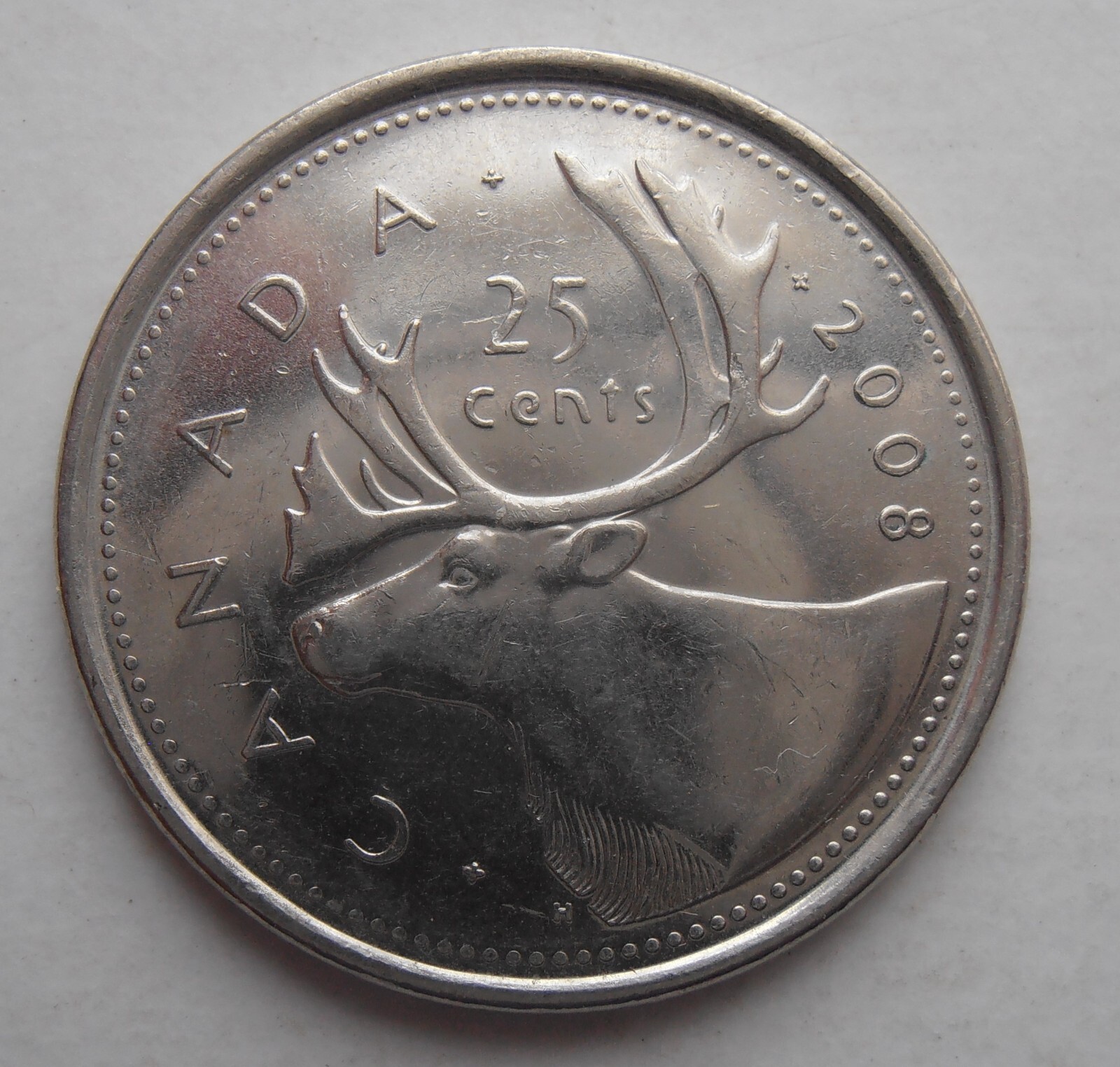 CANADA 25 CENTS 2008