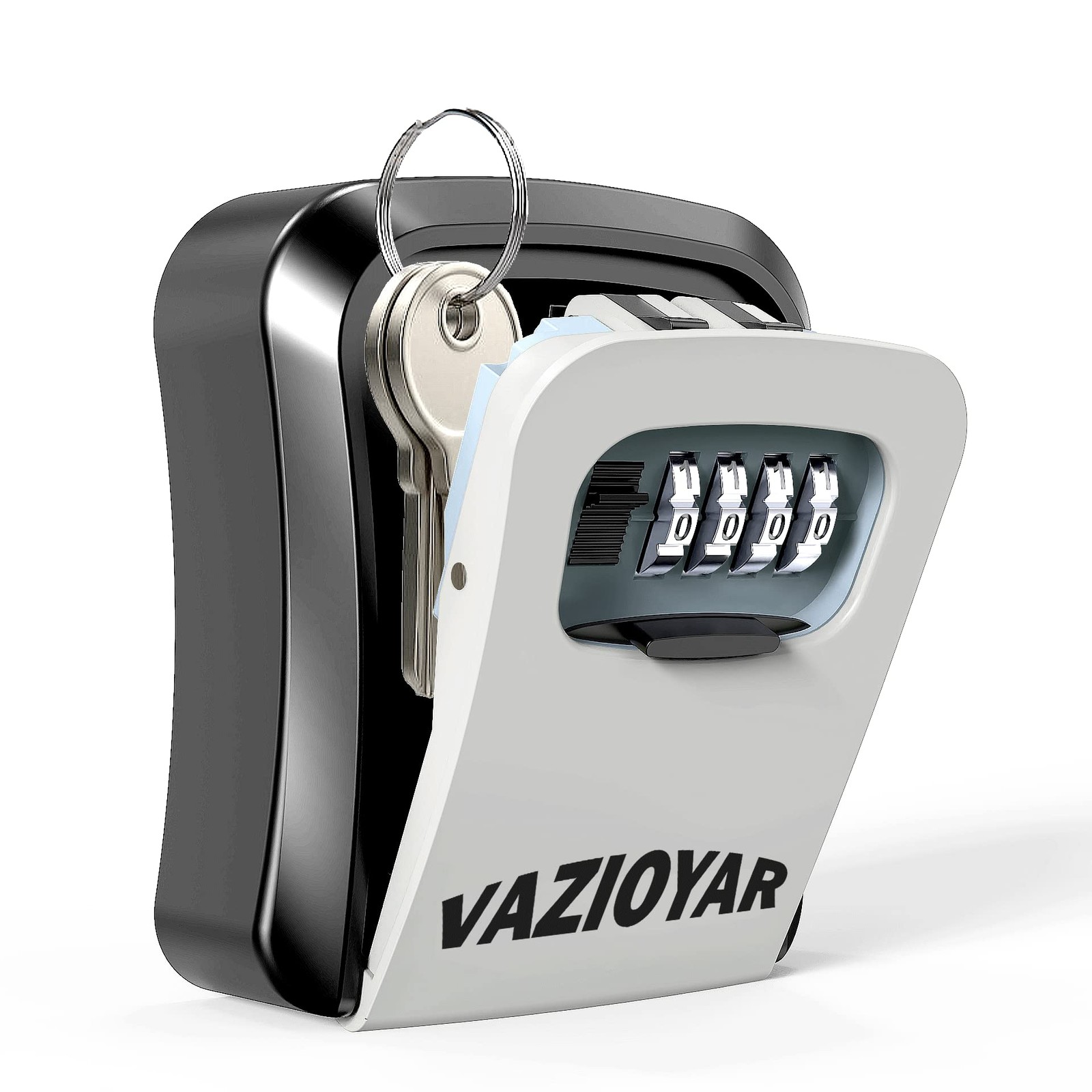 Vazioyar Key Lock Box for Outside, Portable Waterproof 3.5 x 4.7 x 1.6 inches