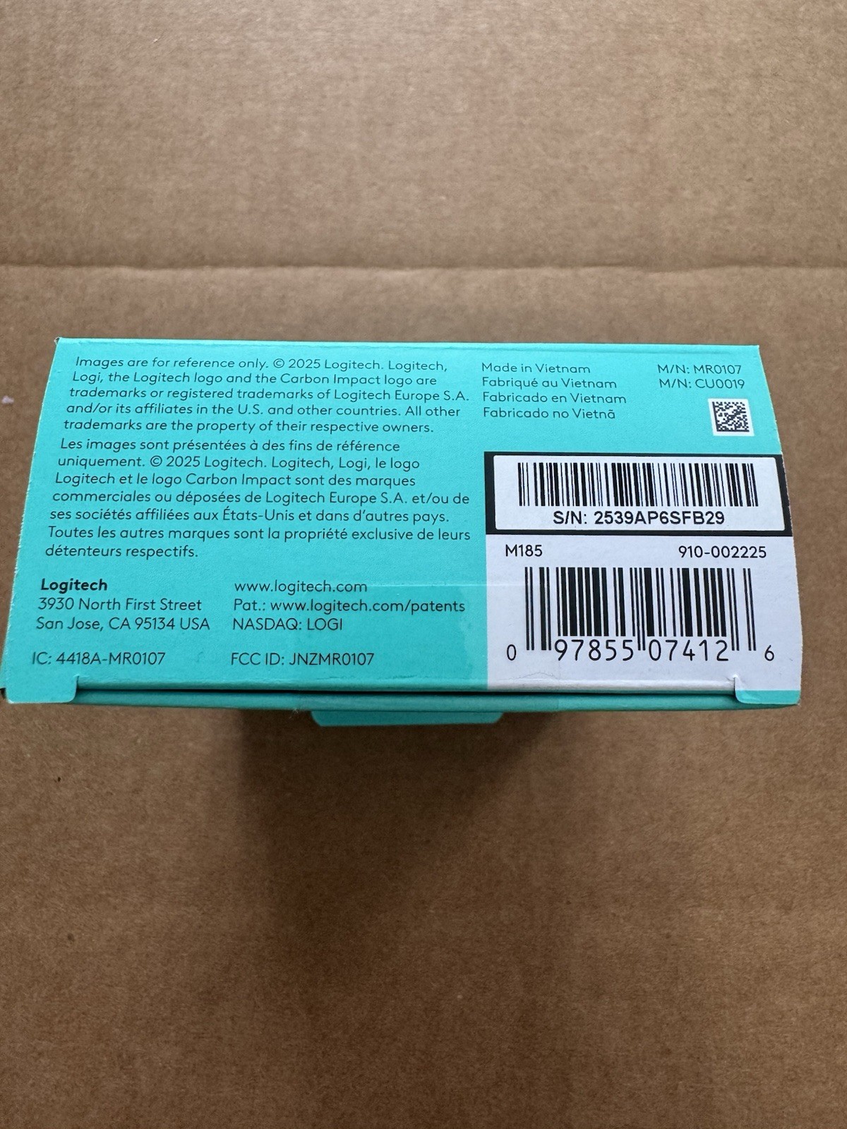 Brand New! Sealed. Logitech M185 Wireless Mouse