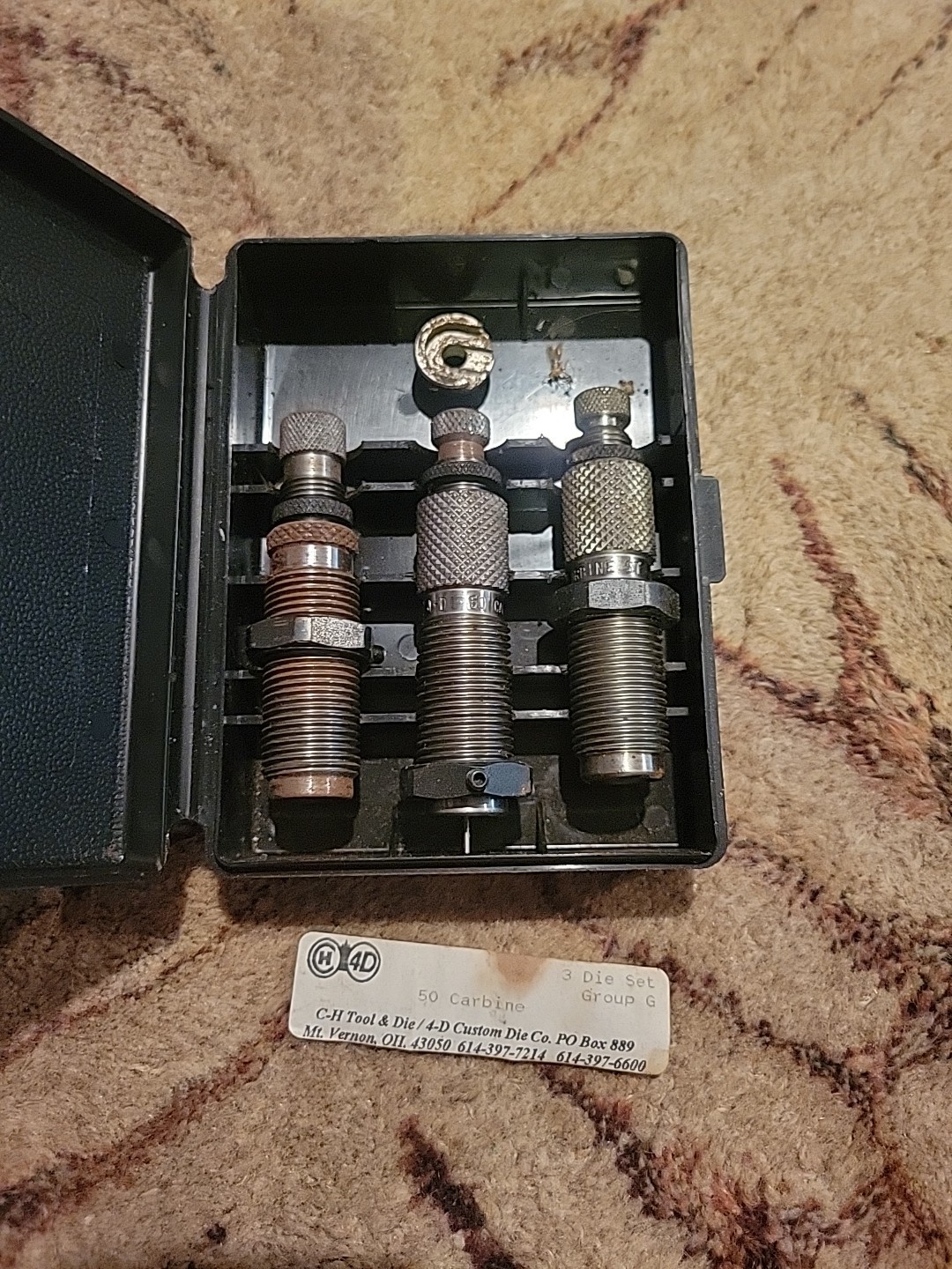 50 Carbine 3 Die Set Group G C-H Tool & Die Rare Hard To Find Vintage Antique