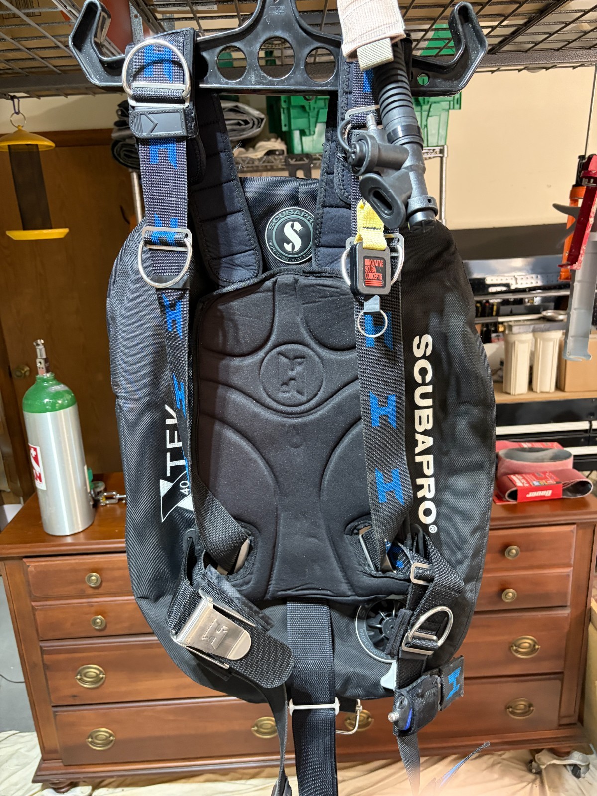 Scubapro S-TEK 40# Wing and Halcyon Steel Backplate w/Harness