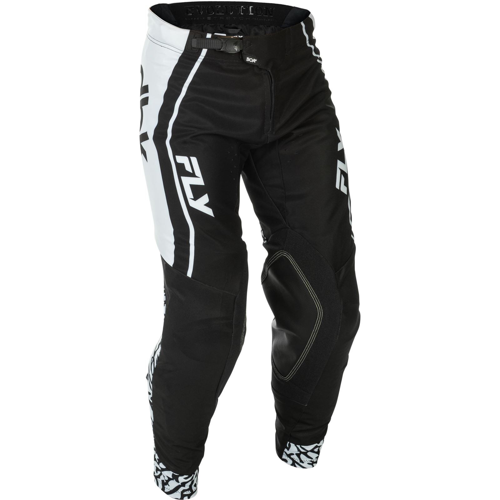 Fly Racing Evolution DST DBK Pants - Black/White/Red - Size 30 379-13330