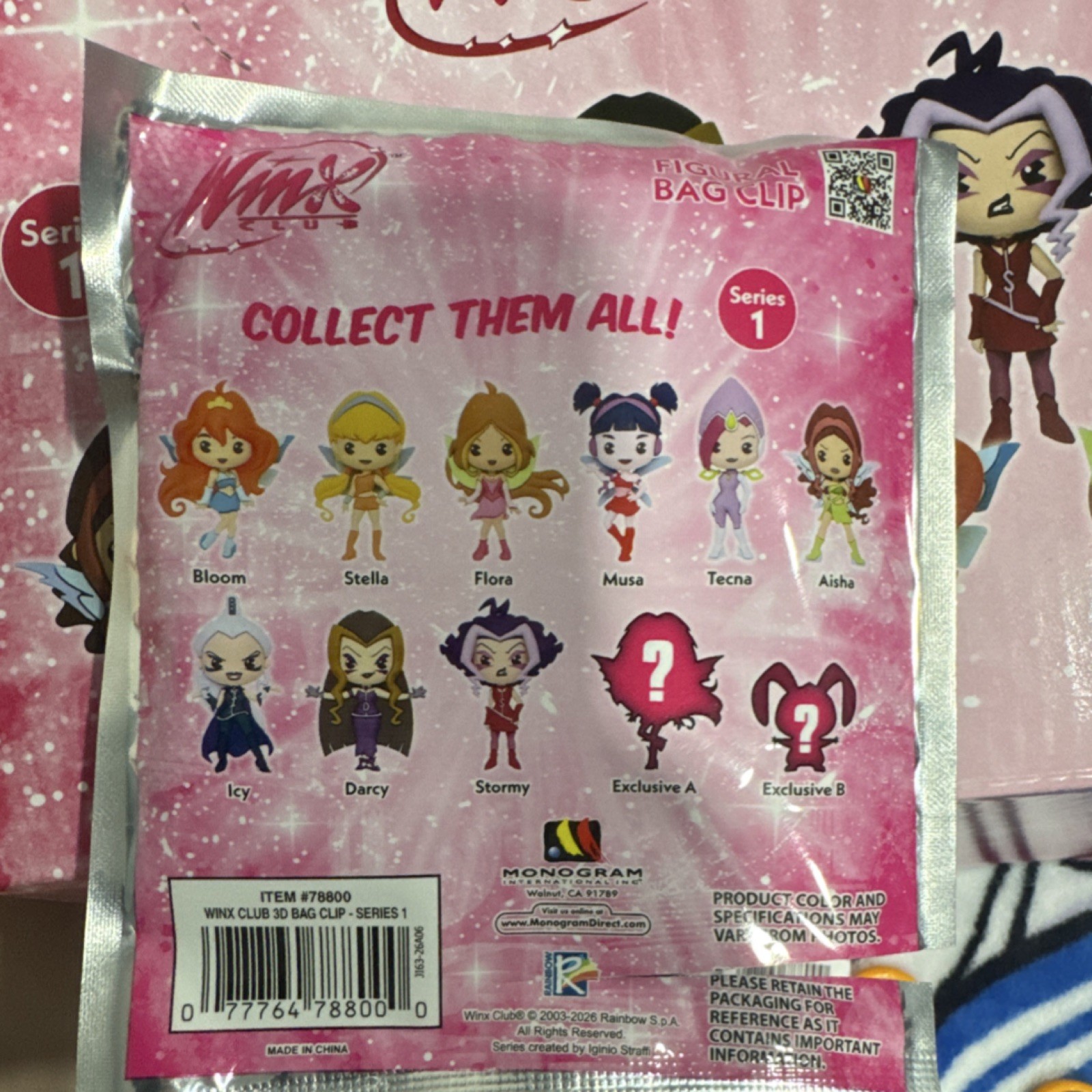 Winx Club Figural Bag Clip Keychains Series 1