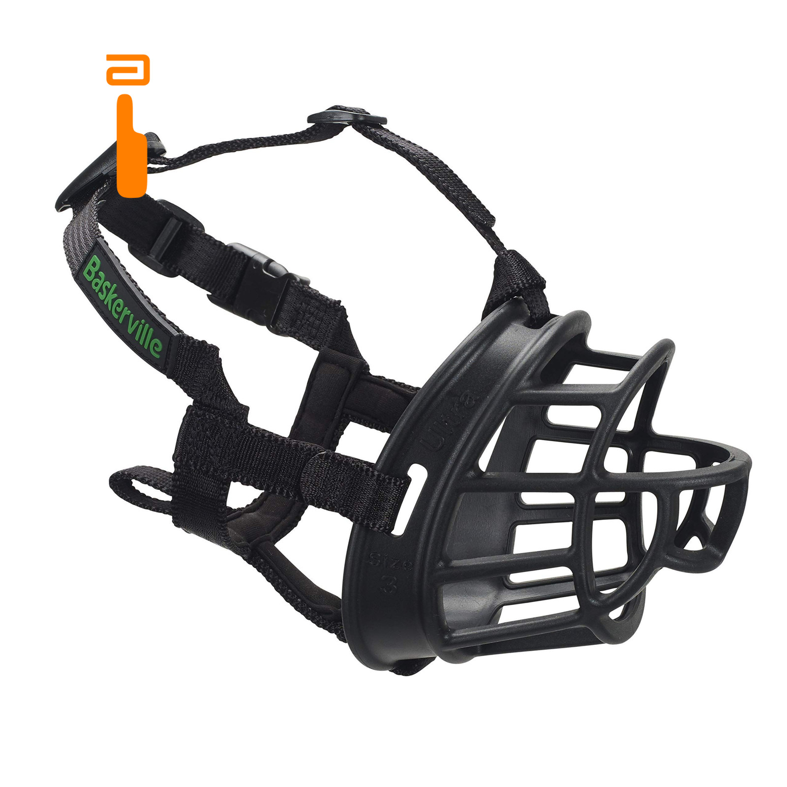 Baskerville Ultra Muzzle, Black, Size 6 6, Black