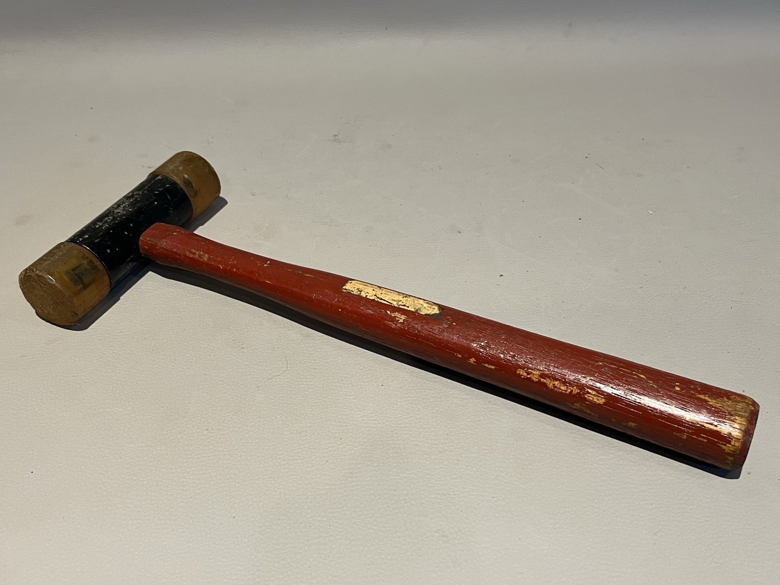 Vintage Stanley No. 57 - 595 Double Plastic Face  13" Hammer with Wooden Handle