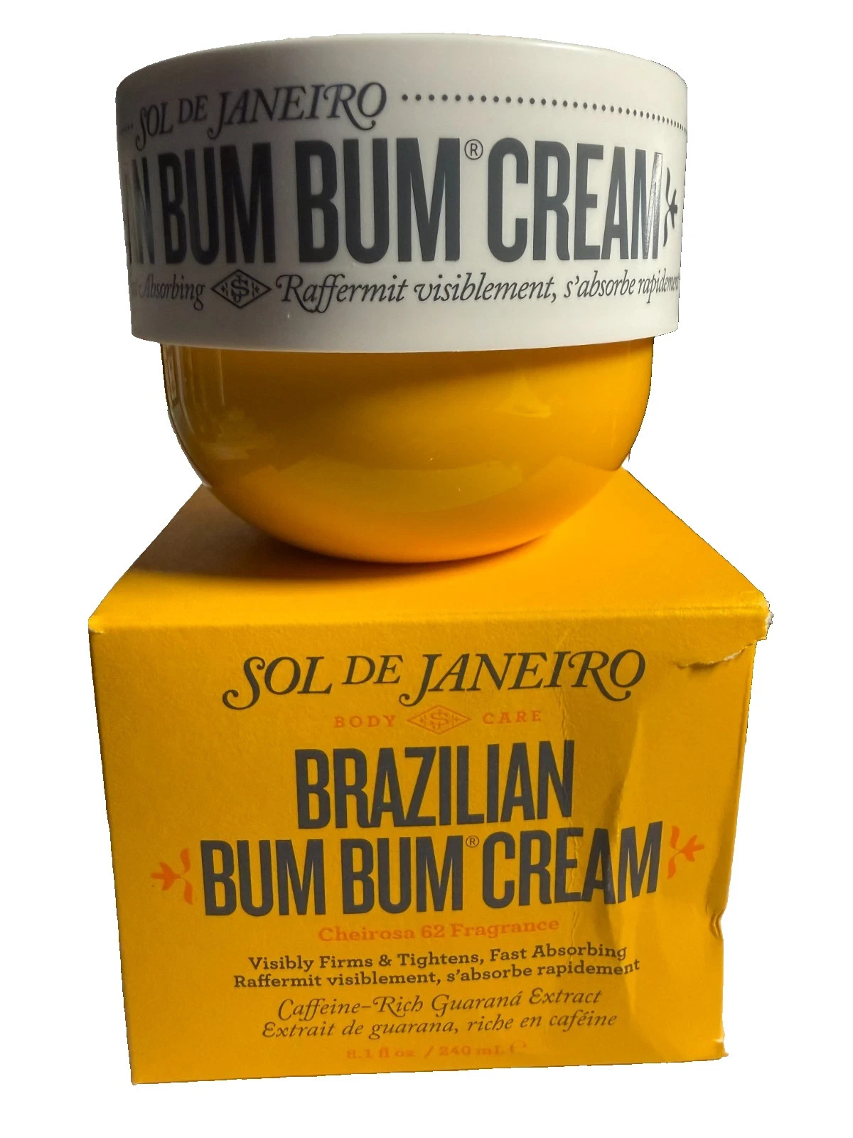 Sol de Janeiro Brazilian Bum Bum Cream, Firms and Tightens Skin, 8.1 fl oz NIB