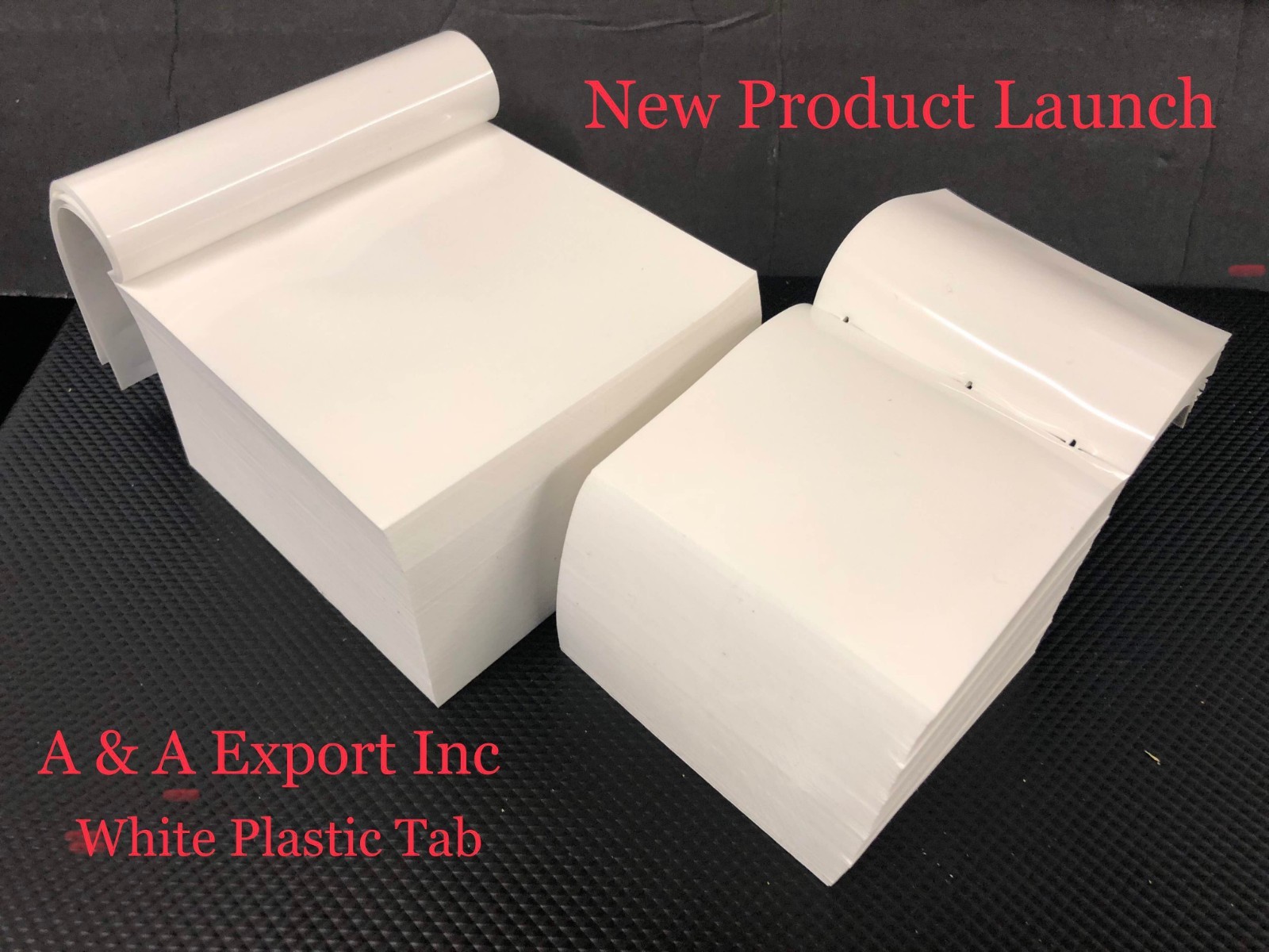On Sale Now - 3x3 White Plastic Tabs 1,000 cts - A&A Export Inc