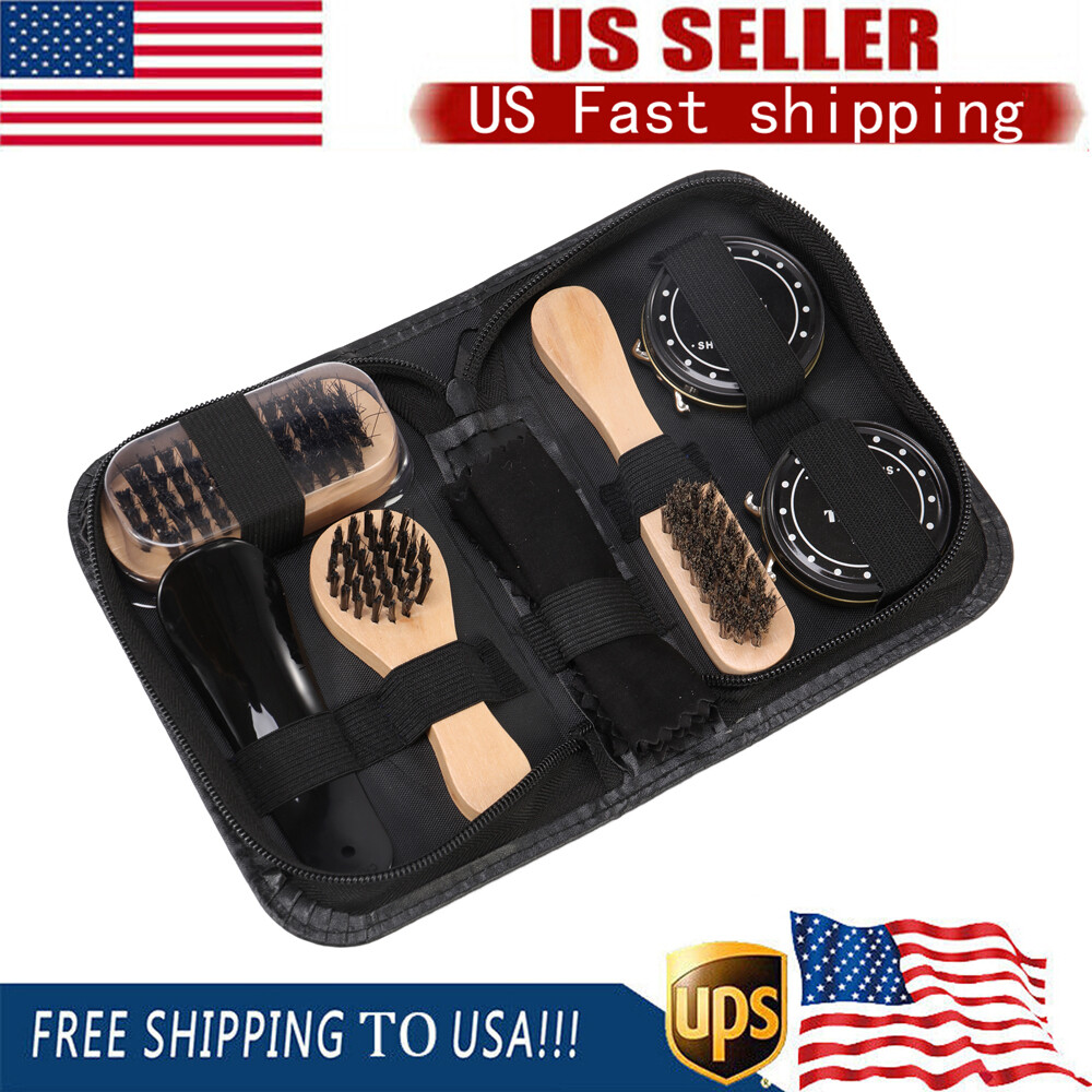 Shoe Cleaning Polish Shine Care Kits Set For Leather Boots Shoes Sneakers