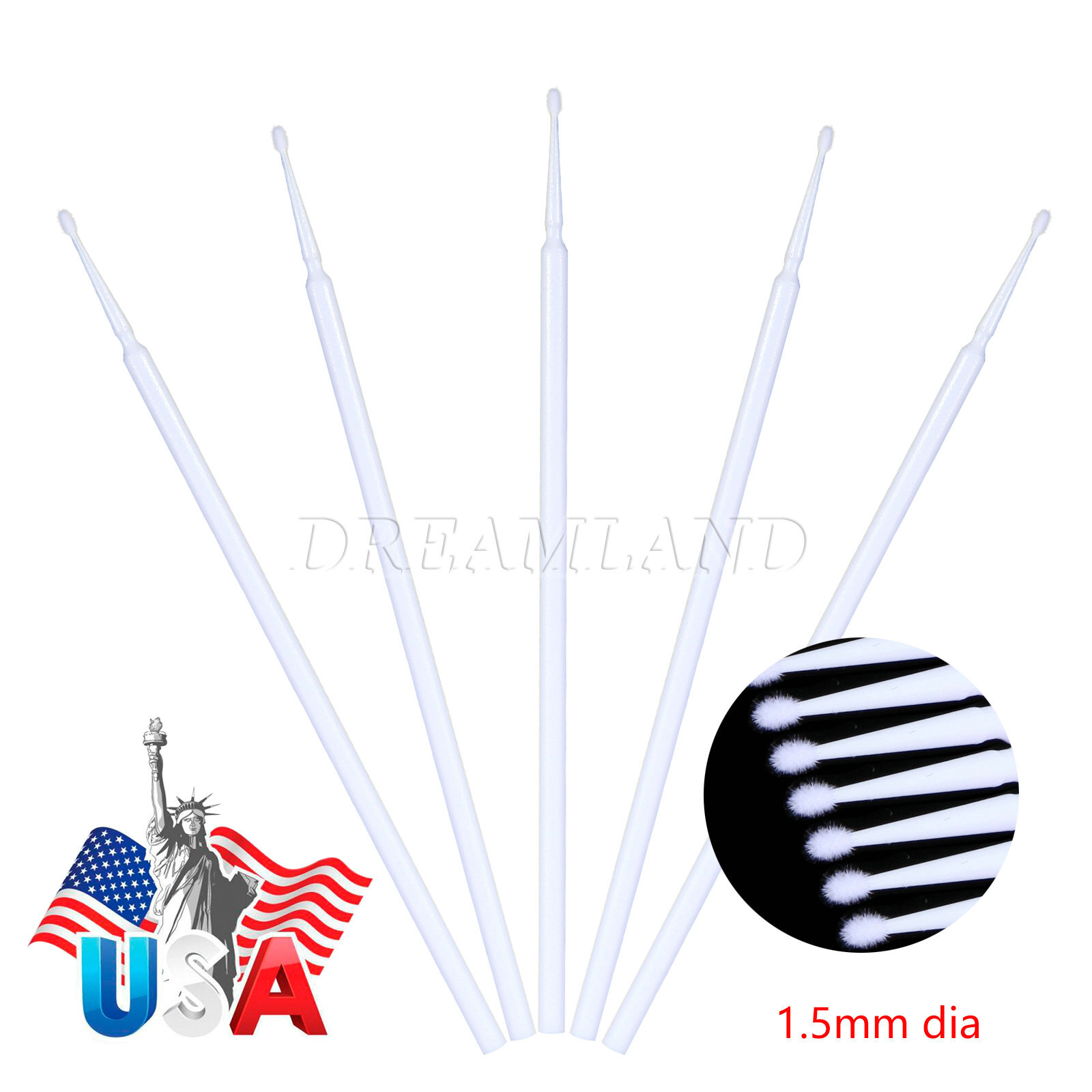 400 Microbrush Micro Brush Applicator Tips (Regular, Fine, Super Fine) Dental