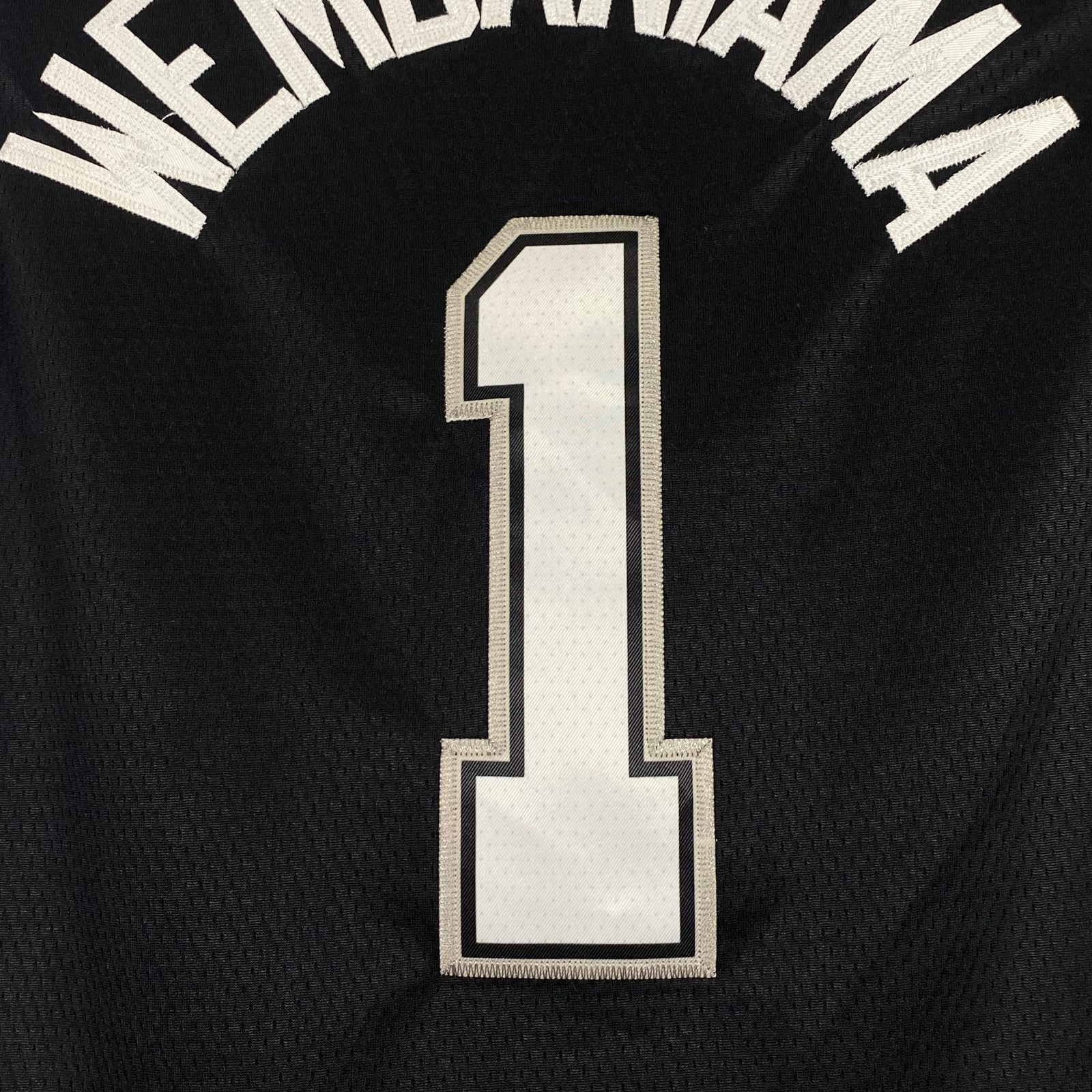 Victor Wembanyama #1 Black Embroidered Jersey S-2XL