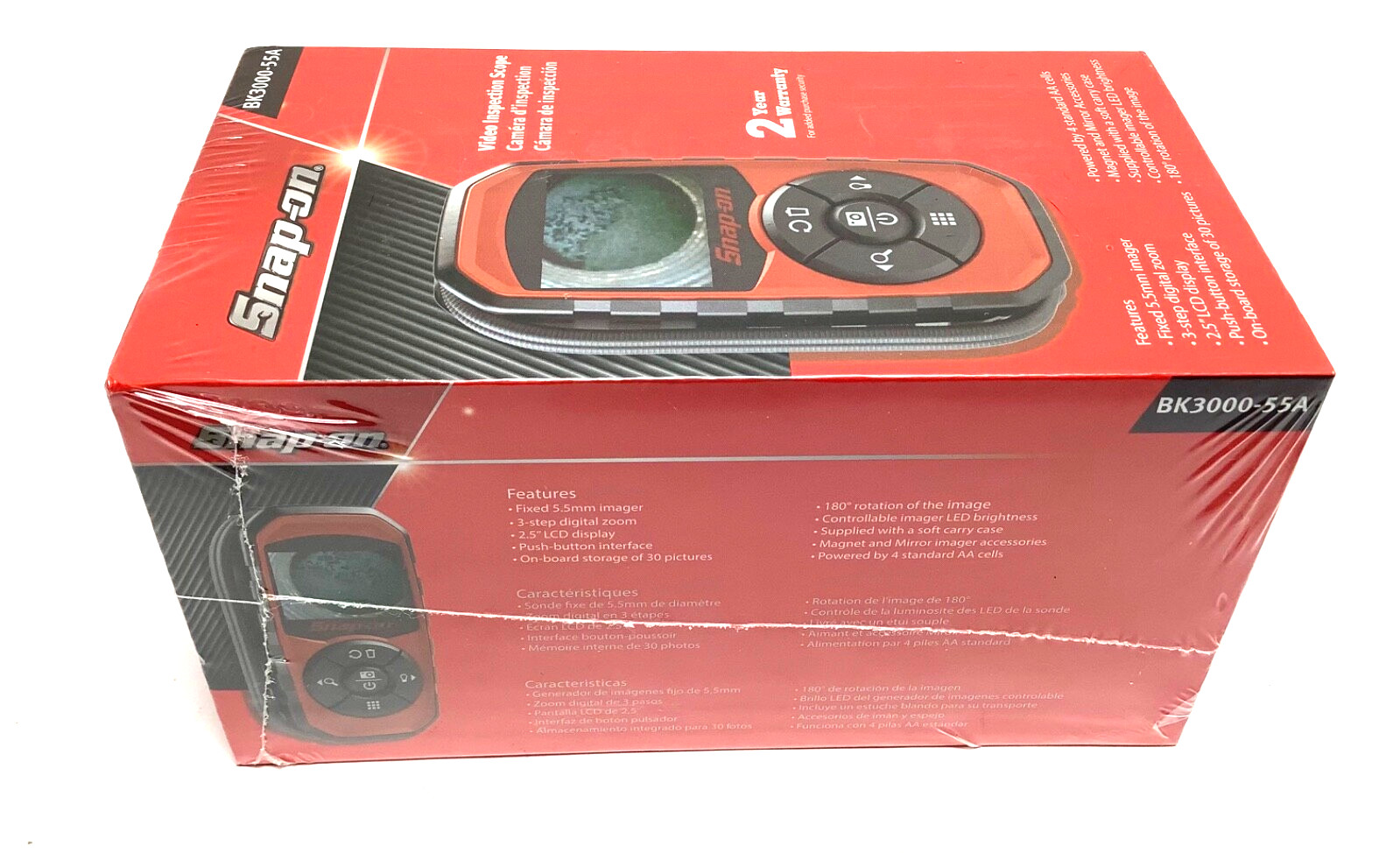 New Snap-on™ BK3000-55A Video Inspection Scope W/2.5” LCD Screen & Soft Case