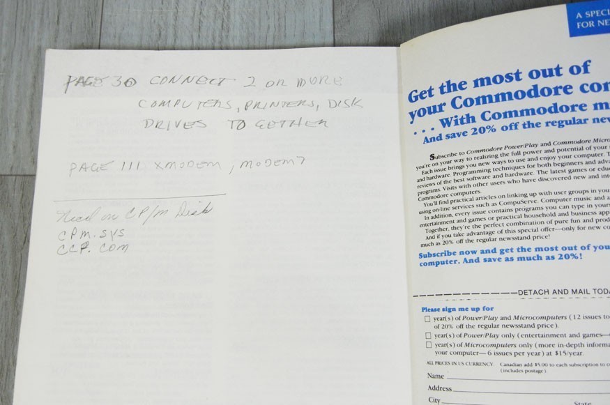 Official Book for the Commodore 128 PC Computer 1985 1st Edition 1st Printing