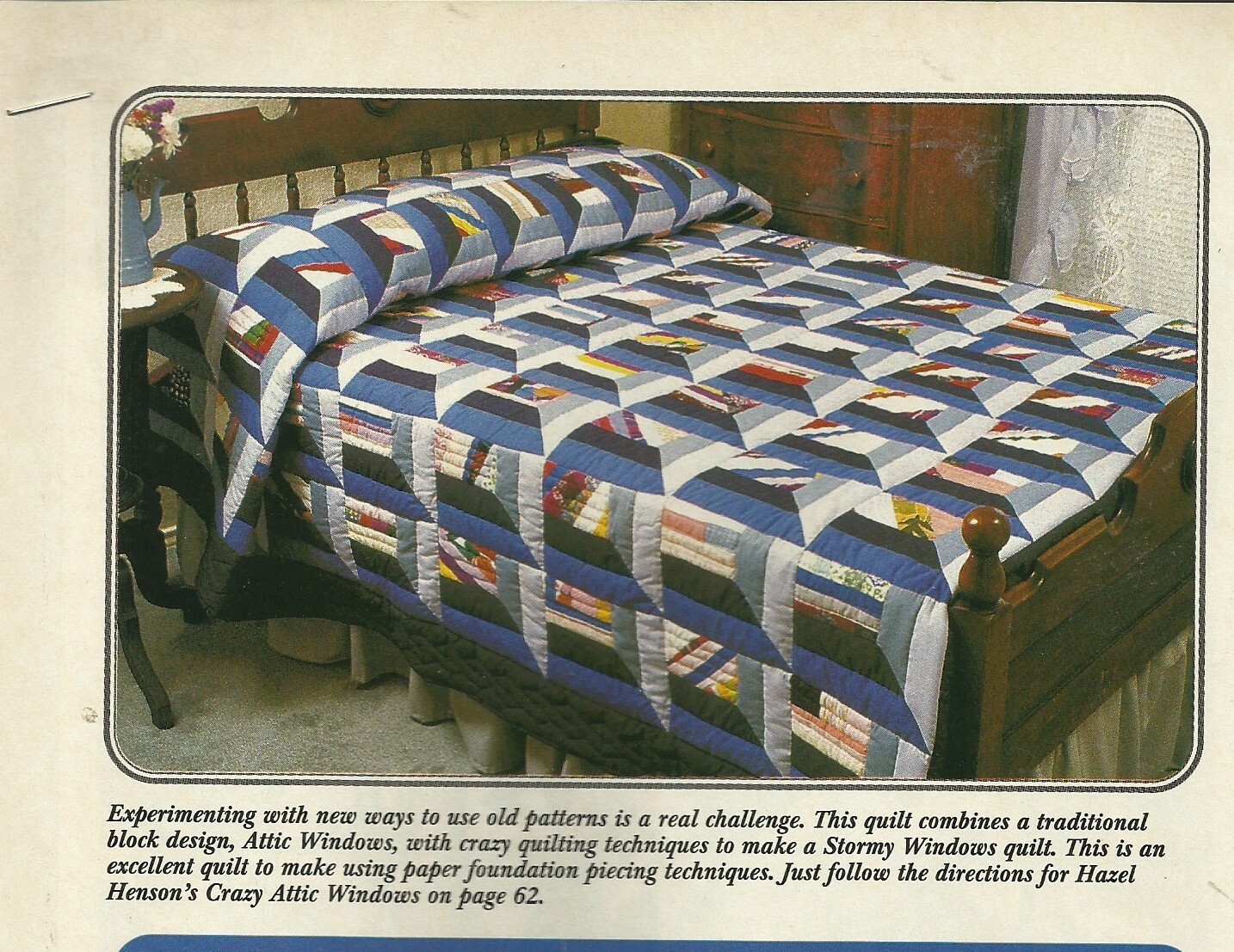 C0393  STORMY WINDOWS  QUILT PATTERN/INSTRUCTIONS