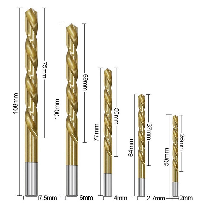 10pc Screw Extractor | Left Hand Cobalt Drill Bit Set Easy Out Broken Bolt