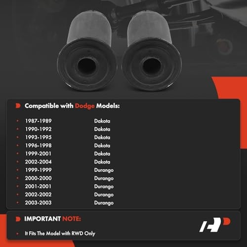 2 x Front Lower Control Arm Bushing, Compatible with Dodge Durango 1999-2003,