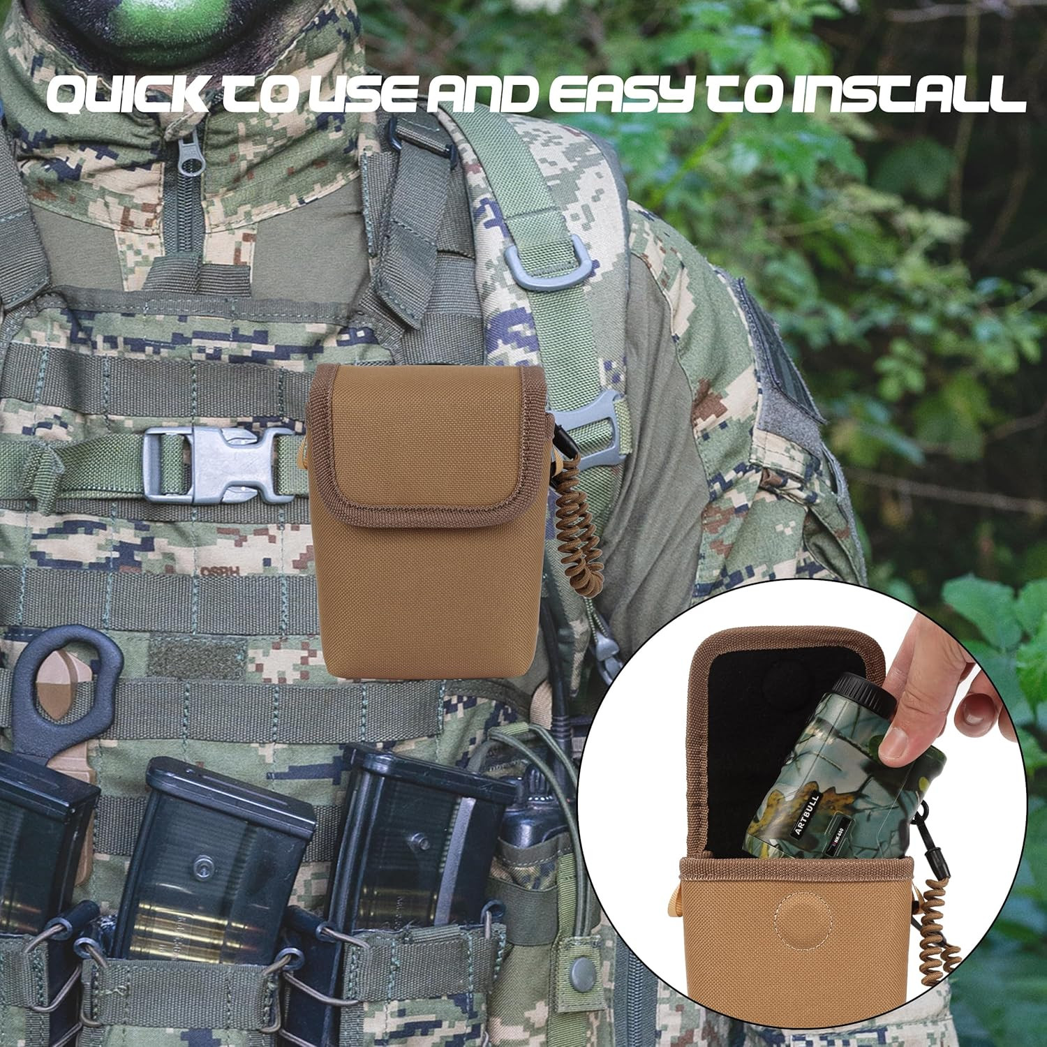 Rangefinder Pouch - Ultimate Protection Your Hunting Accessories (Brown)