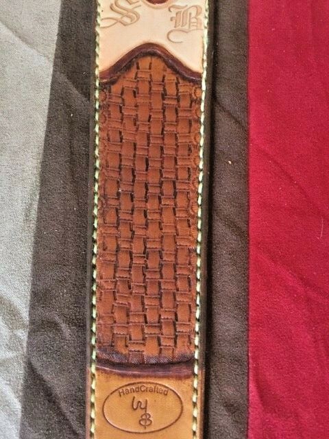 Rifle Adjustable Sling ~ Plain or Hand Tooled or Leather LACED - Padded