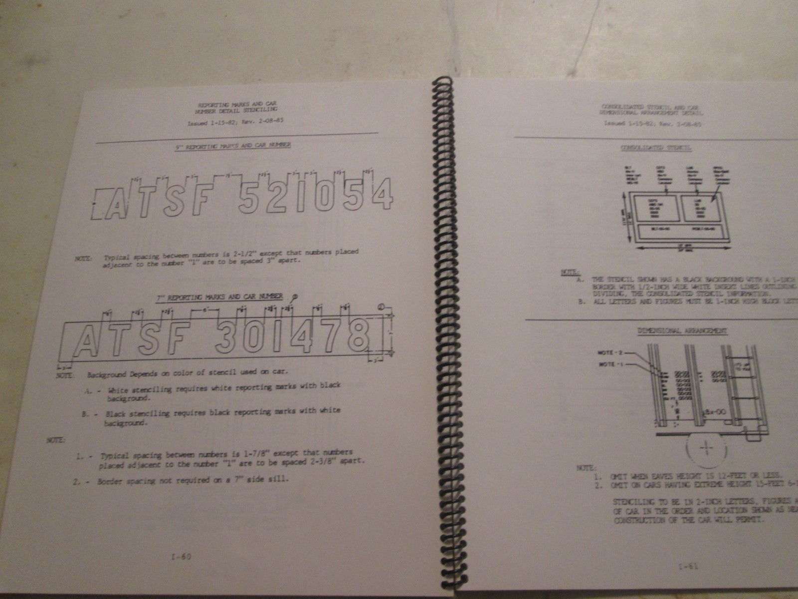 General Instructions for ATSF Car Lettering