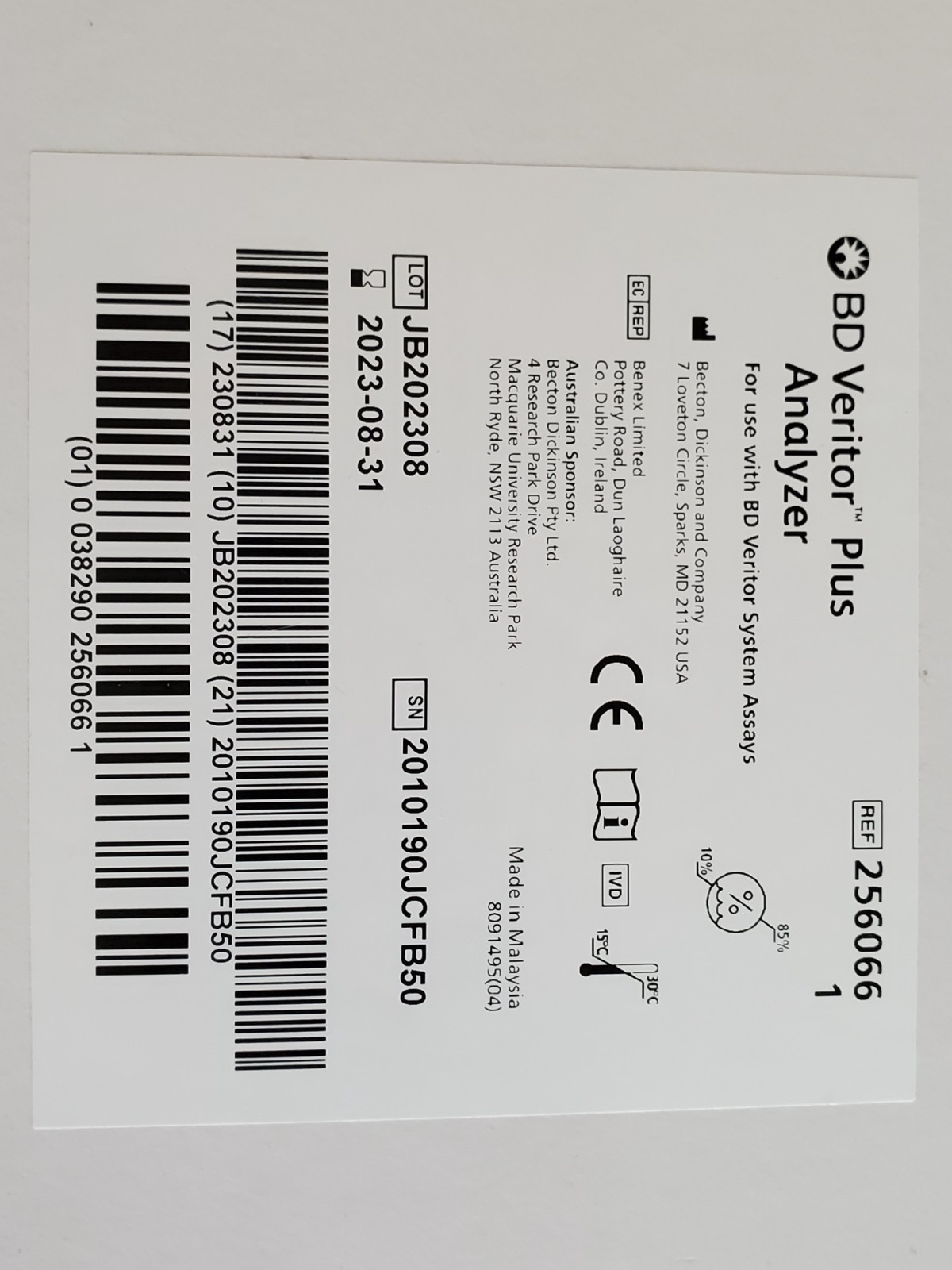 BD Veritor Plus REF 256066 New in Box rapid diagnostic testing