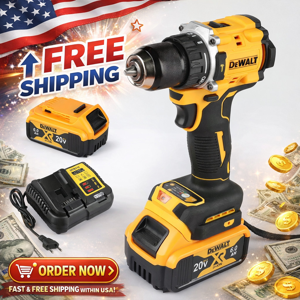 DEWALT DCD805 20V Max XR Cordless  Brushless Impact Drill Driver + Charger Kit