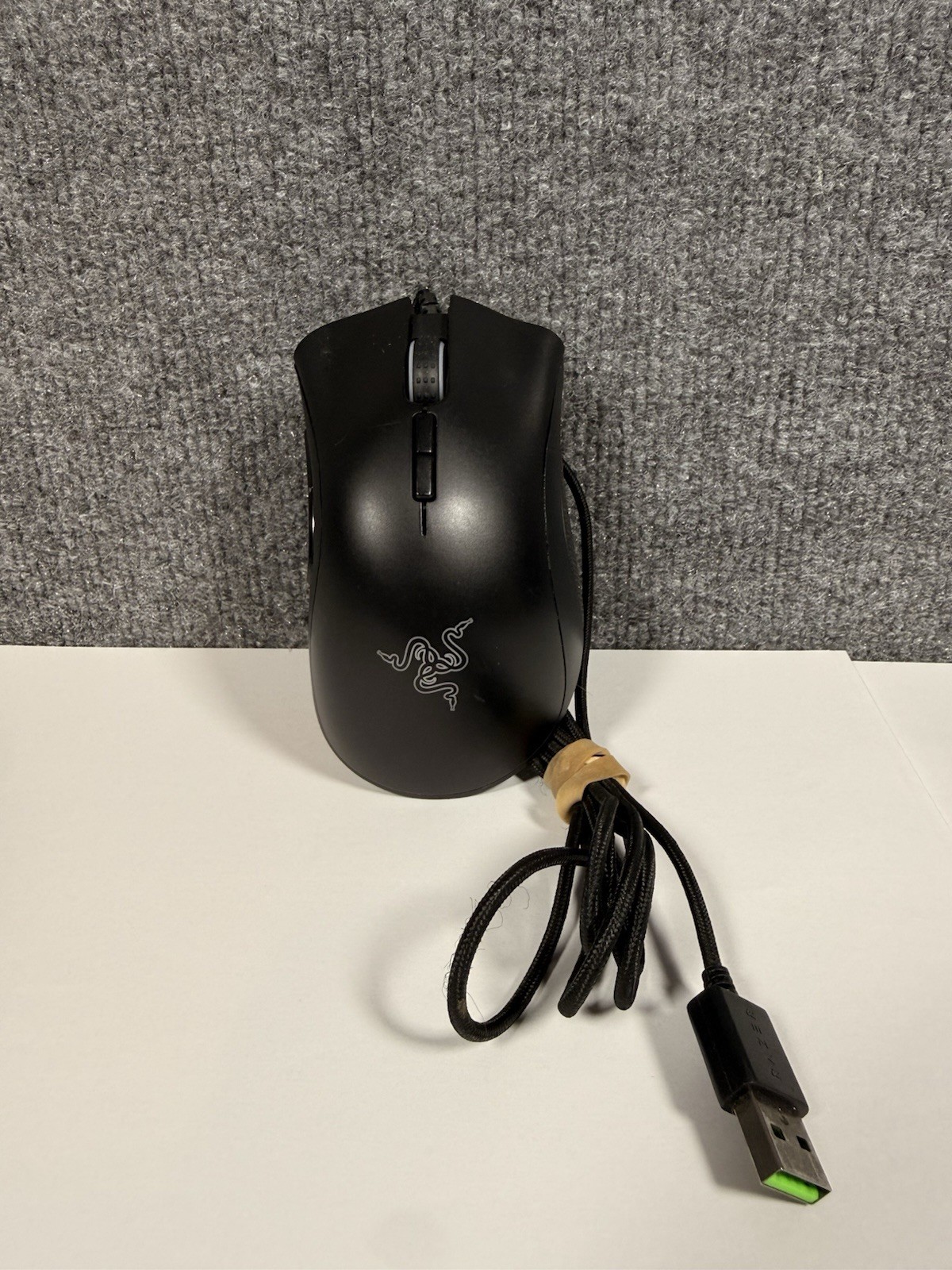 USED Razer DeathAdder Elite Wired Gaming Mouse Model RZ01-0201 Black