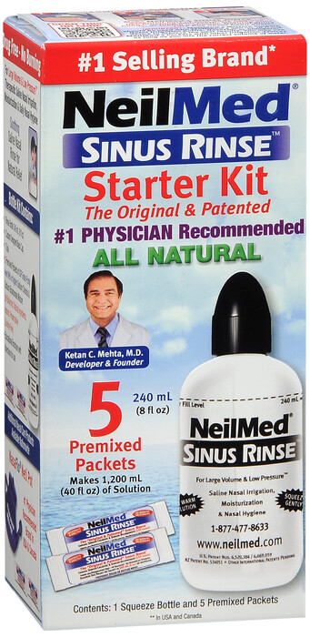 NEILMED SINUS RINSE STARTER PACK KIT   20 kits