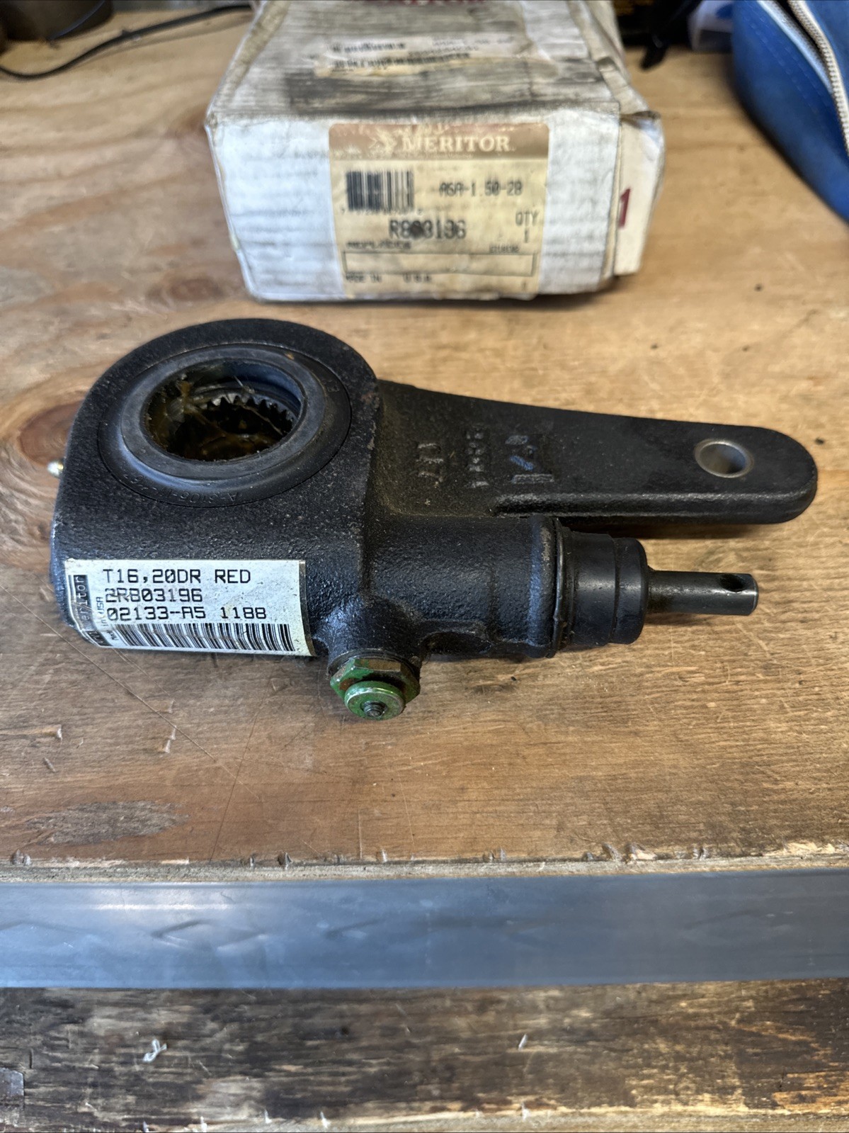 Meritor R803196 Automatic Slack Adjuster AY-ASA 1.50-28 No Clevis